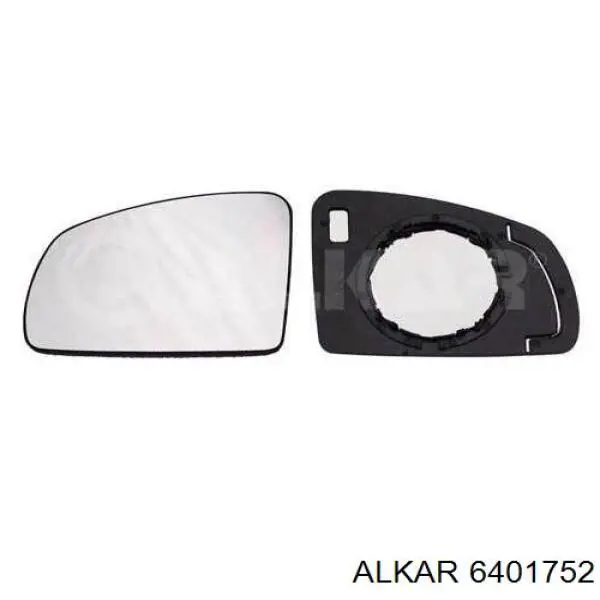 6428704 Opel cristal de espejo retrovisor exterior izquierdo