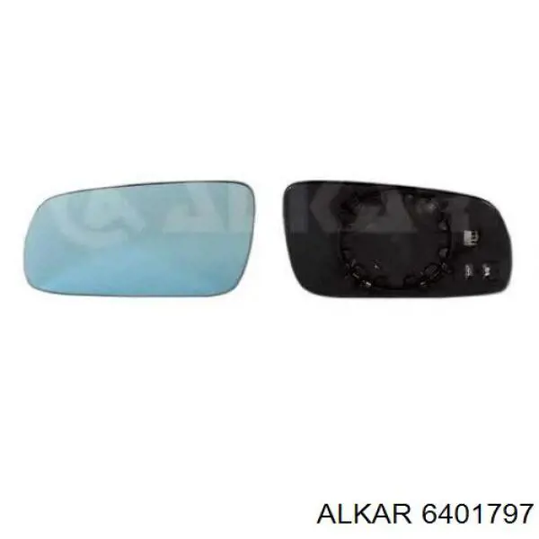 Cristal de espejo retrovisor exterior izquierdo 6401797 Alkar