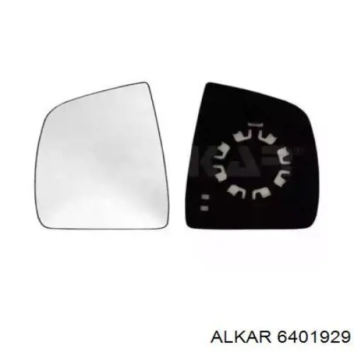 Cristal de espejo retrovisor exterior izquierdo 6401929 Alkar