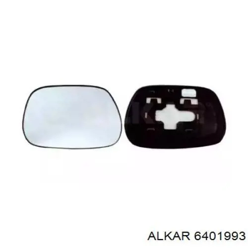6401993 Alkar cristal de espejo retrovisor exterior derecho