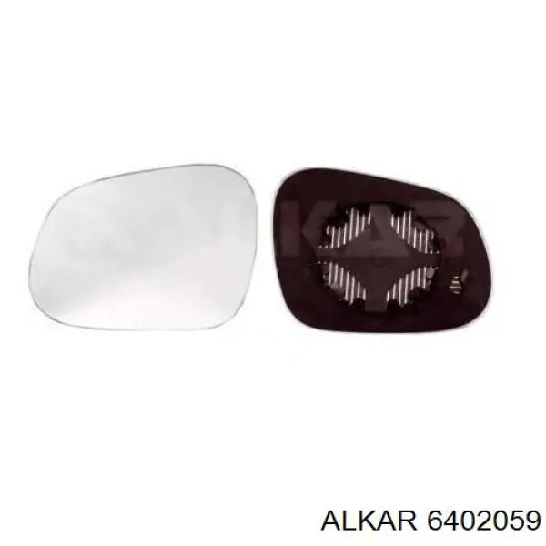 6402059 Alkar cristal de espejo retrovisor exterior derecho