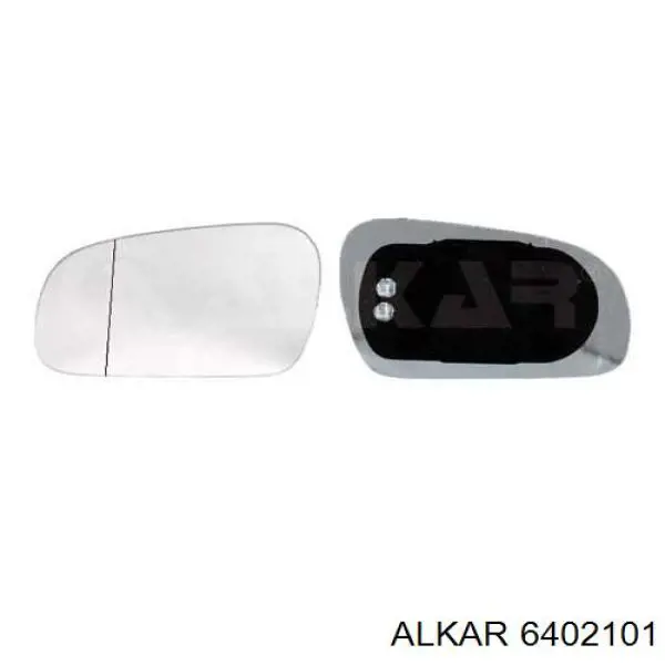6402101 Alkar cristal de espejo retrovisor exterior derecho