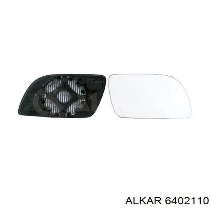 6402110 Alkar cristal de espejo retrovisor exterior derecho