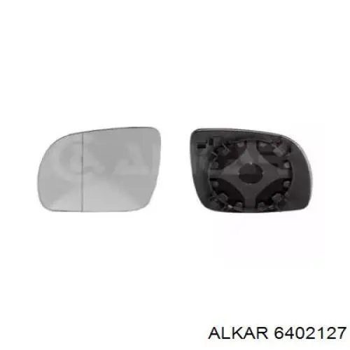 6402127 Alkar cristal de espejo retrovisor exterior derecho