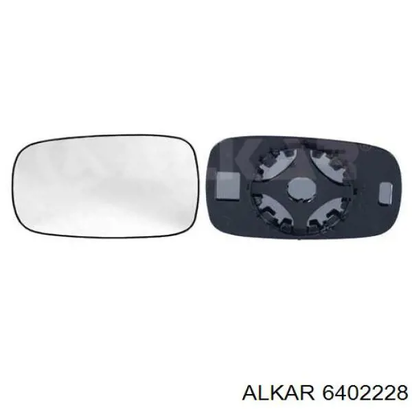 6402228 Alkar cristal de espejo retrovisor exterior derecho