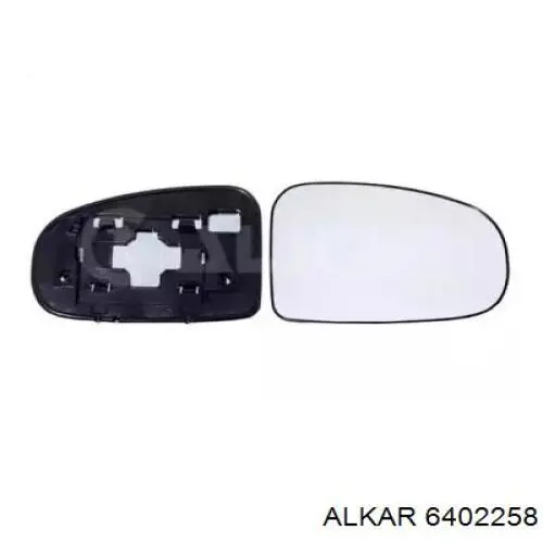 6402258 Alkar cristal de espejo retrovisor exterior derecho