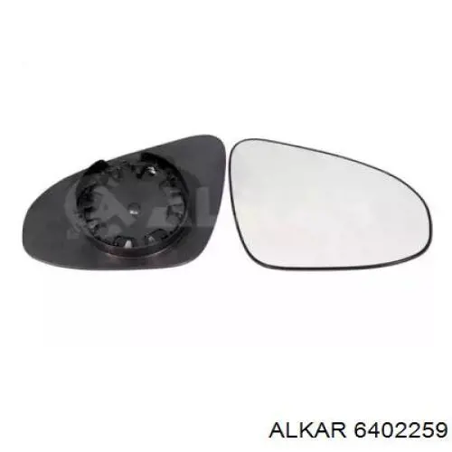 6402259 Alkar cristal de espejo retrovisor exterior derecho