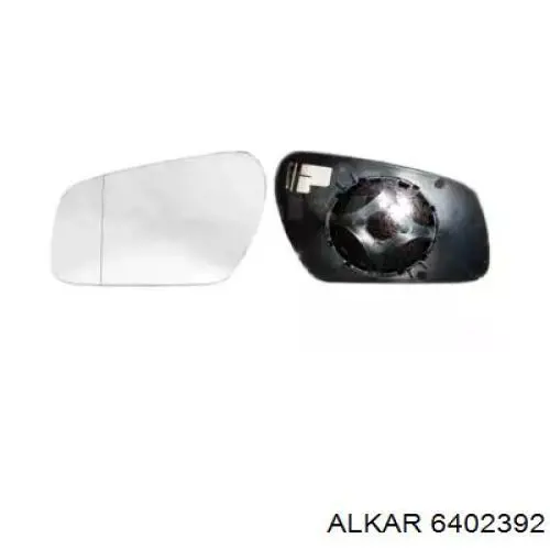 Cristal de espejo retrovisor derecho 6402392 Alkar