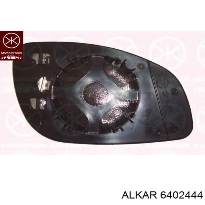 6402444 Alkar cristal de espejo retrovisor exterior derecho