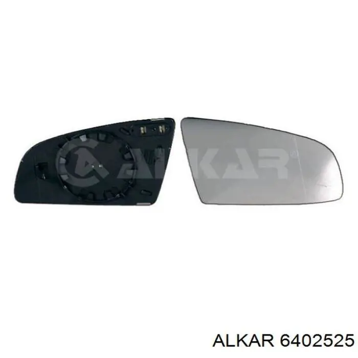 6402525 Alkar cristal de espejo retrovisor exterior derecho