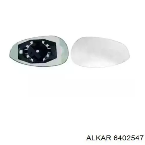6402547 Alkar cristal de espejo retrovisor exterior derecho