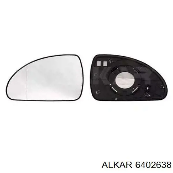 6402638 Alkar cristal de espejo retrovisor exterior derecho