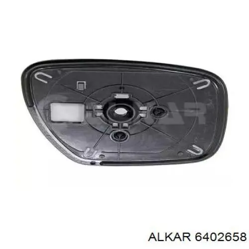 6402658 Alkar cristal de espejo retrovisor exterior derecho