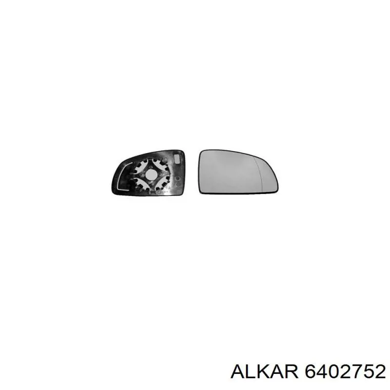 13148961 Opel cristal de espejo retrovisor exterior derecho