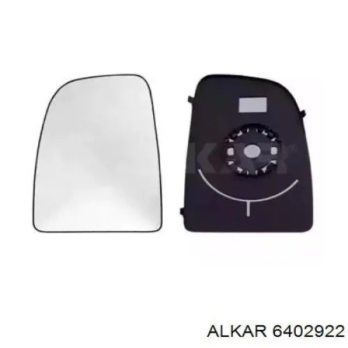 6402922 Alkar cristal de espejo retrovisor exterior derecho