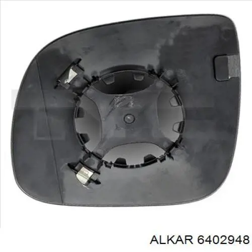 6402948 Alkar cristal de espejo retrovisor exterior derecho