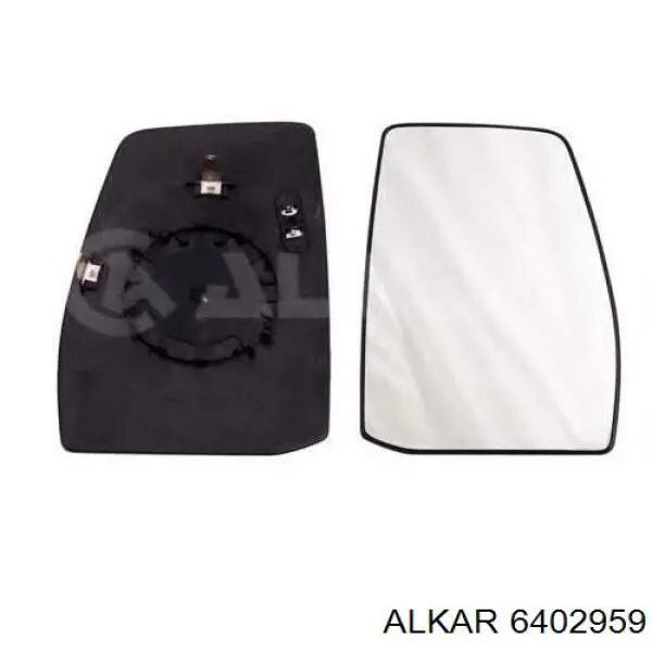 Cristal de espejo retrovisor exterior izquierdo 6402959 Alkar