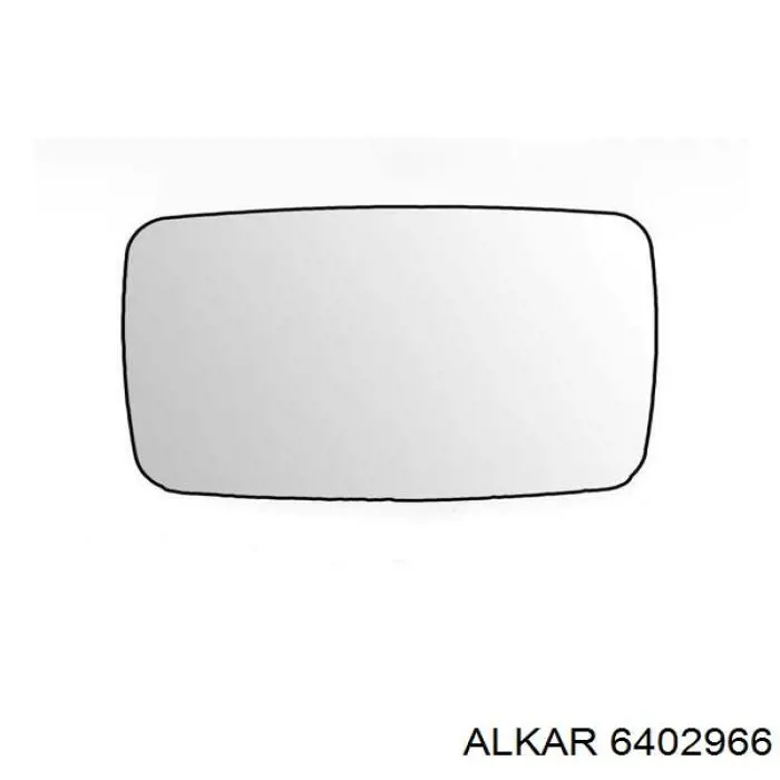 6402966 Alkar cristal de espejo retrovisor exterior derecho