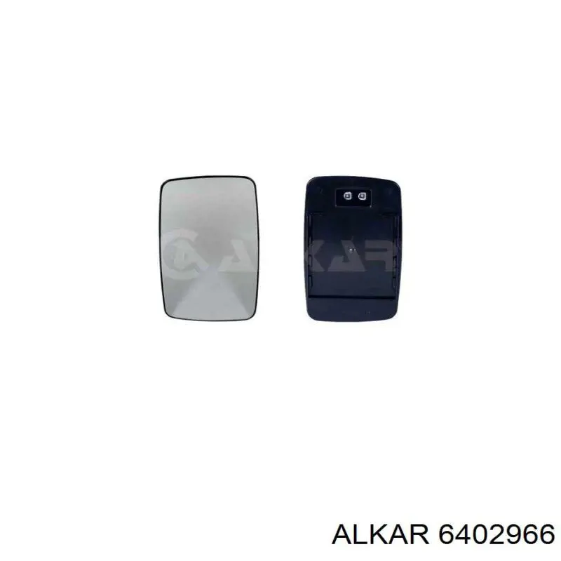 Cristal de espejo retrovisor derecho 6402966 Alkar