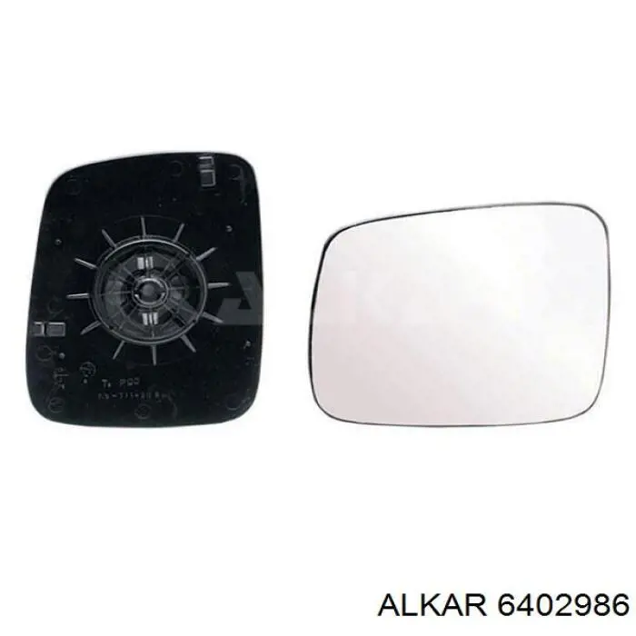 6402986 Alkar cristal de espejo retrovisor exterior derecho