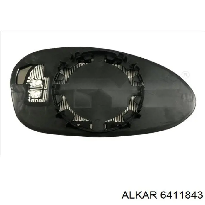 6411843 Alkar cristal de espejo retrovisor exterior izquierdo