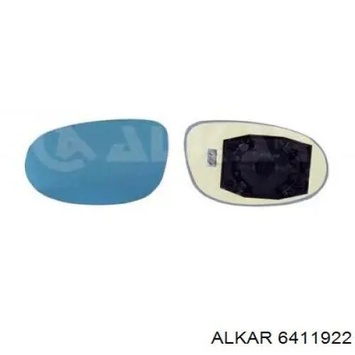 6411922 Alkar cristal de espejo retrovisor exterior izquierdo