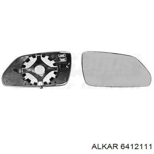 6412111 Alkar Cristal de espejo retrovisor derecho