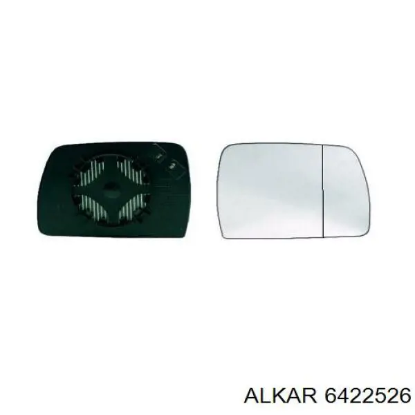 6422526 Alkar cristal de espejo retrovisor exterior derecho