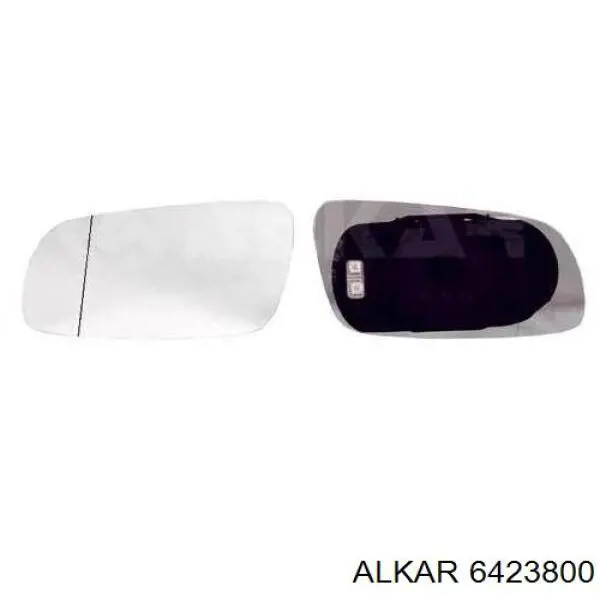 6423800 Alkar cristal de espejo retrovisor exterior izquierdo