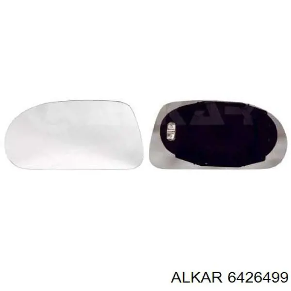 6426499 Alkar cristal de espejo retrovisor exterior derecho