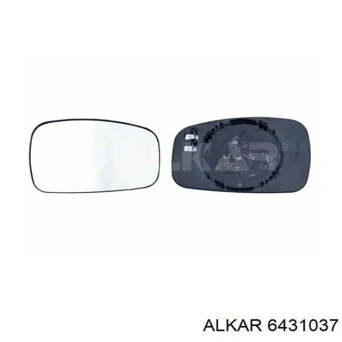 Cristal de espejo retrovisor exterior izquierdo 6431037 Alkar