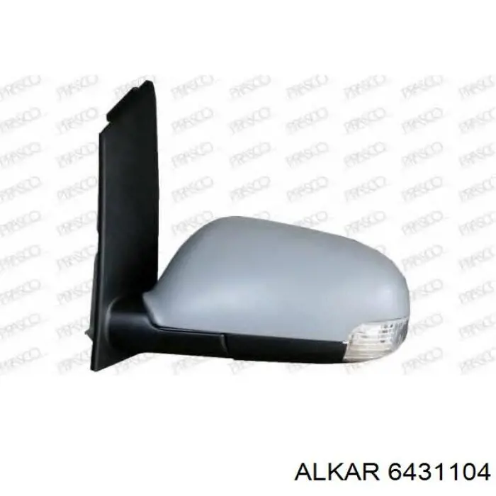 Cristal de espejo retrovisor exterior izquierdo 1T0857521 VAG