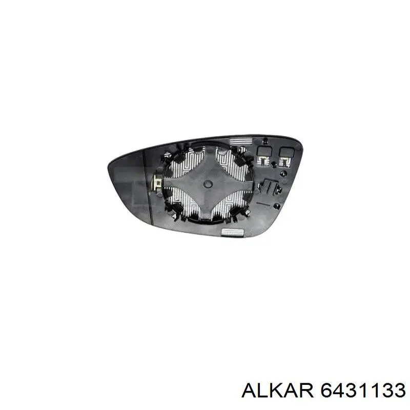 6431133 Alkar cristal de espejo retrovisor exterior izquierdo