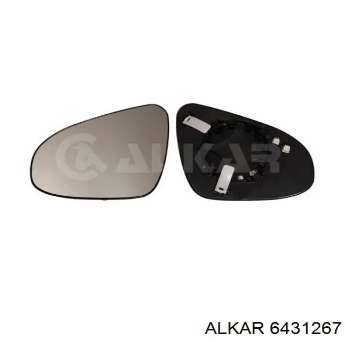 6431267 Alkar cristal de espejo retrovisor exterior izquierdo