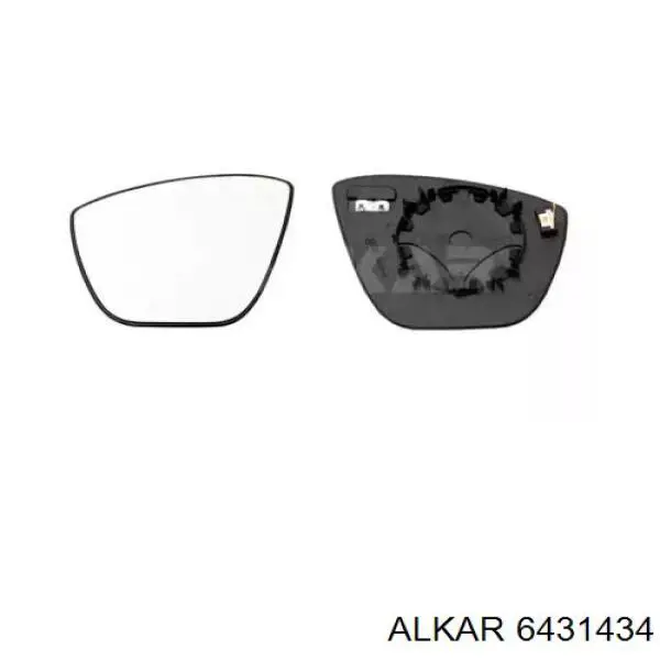 6431434 Alkar cristal de espejo retrovisor exterior izquierdo