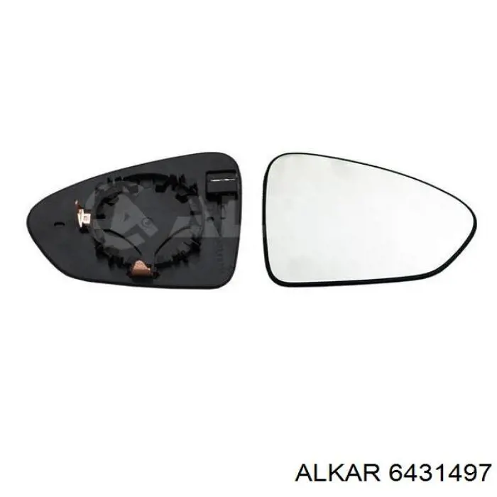 6431497 Alkar cristal de espejo retrovisor exterior izquierdo