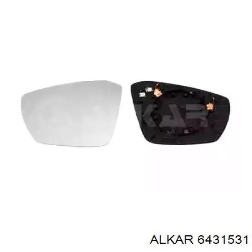 6431531 Alkar cristal de espejo retrovisor exterior izquierdo