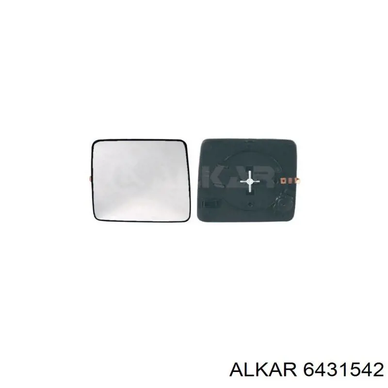 6431542 Alkar cristal de espejo retrovisor exterior izquierdo