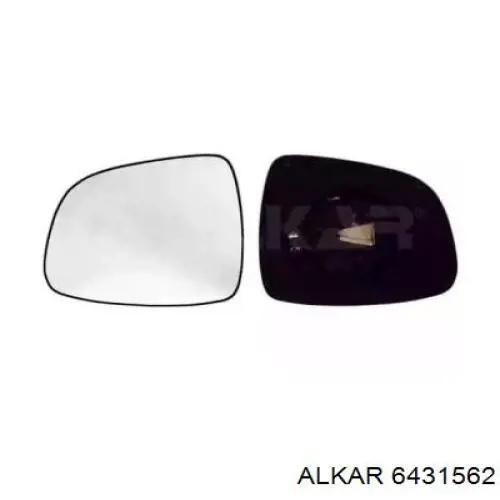 6431562 Alkar cristal de espejo retrovisor exterior izquierdo