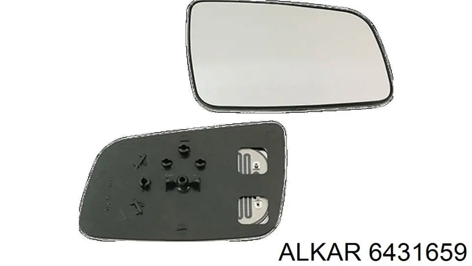 6431659 Alkar cristal de espejo retrovisor exterior izquierdo