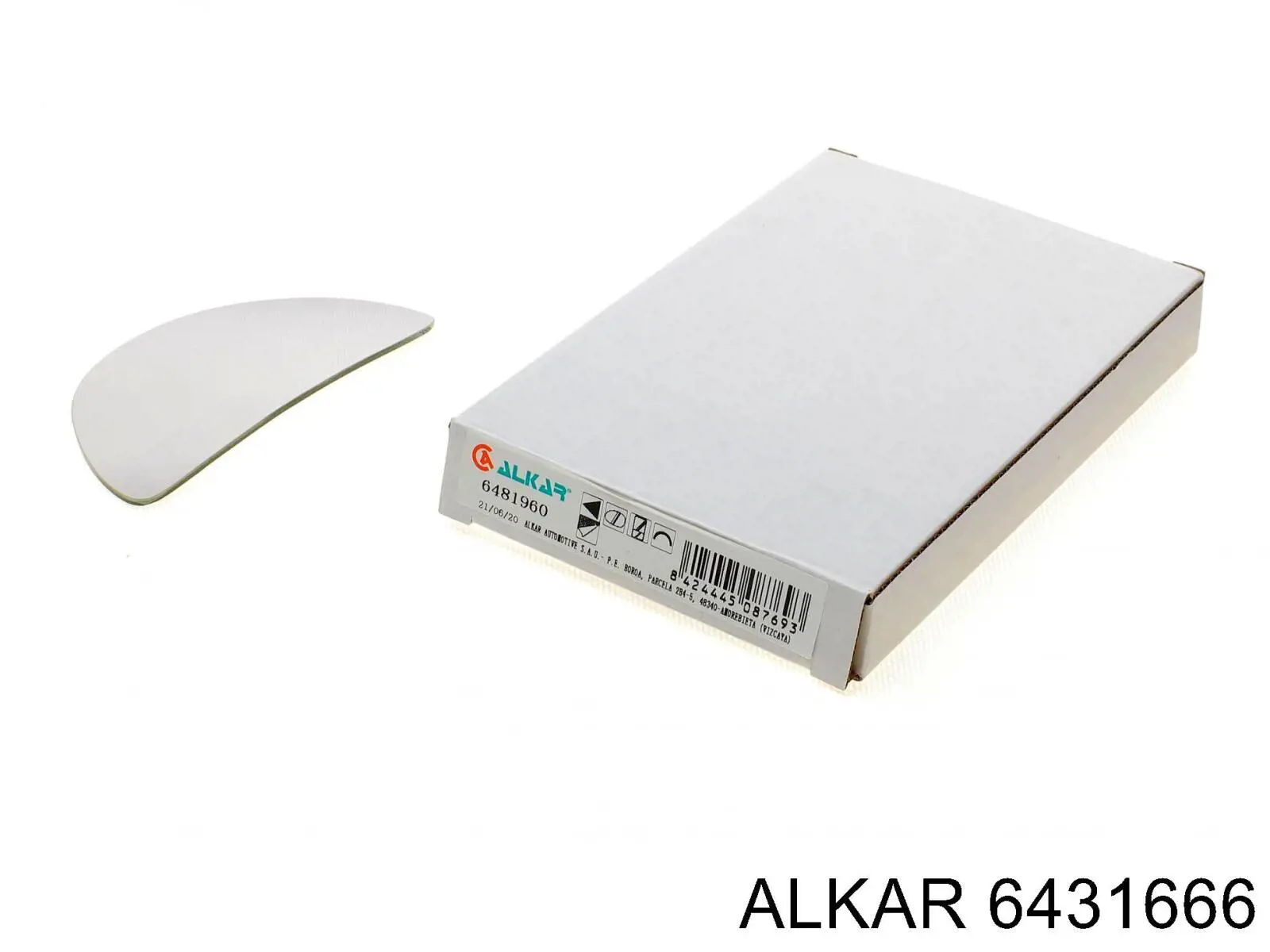 Comprar 6431666 Alkar Cristal de espejo retrovisor exterior izquierdo