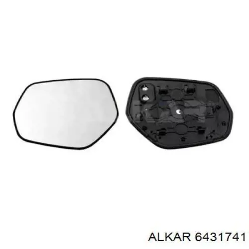 6431741 Alkar cristal de espejo retrovisor exterior izquierdo