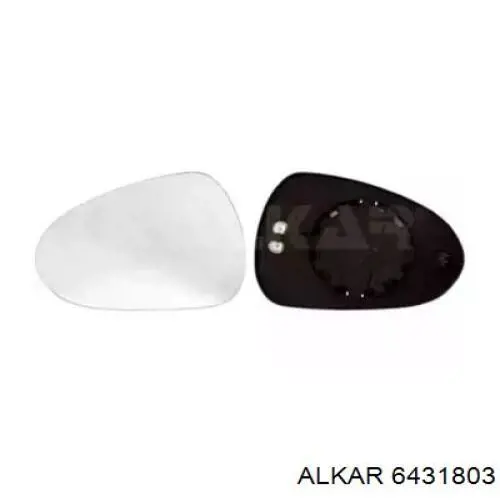 6431803 Alkar cristal de espejo retrovisor exterior izquierdo