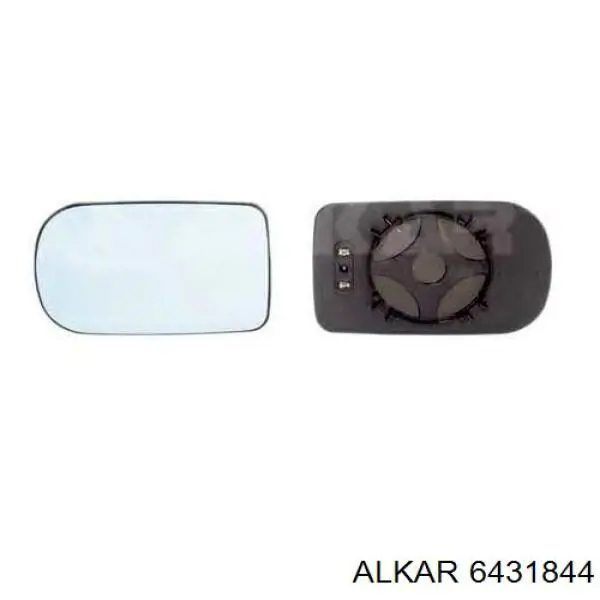 6431844 Alkar cristal de espejo retrovisor exterior izquierdo