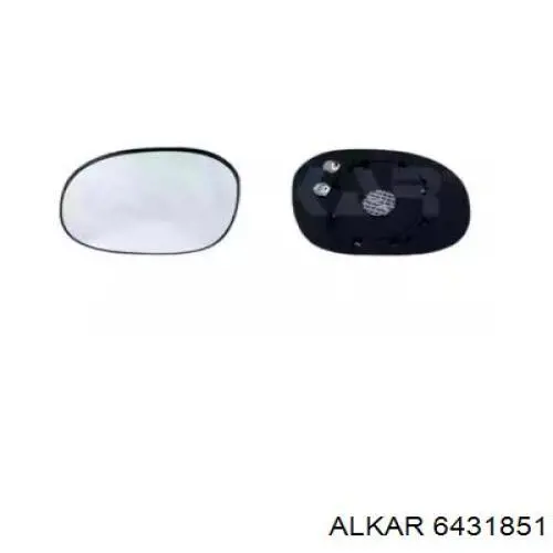 Cristal de espejo retrovisor exterior izquierdo Alkar 6431851 precio, desde 17,05 EUR