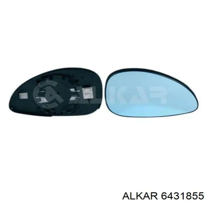 6431855 Alkar cristal de espejo retrovisor exterior derecho