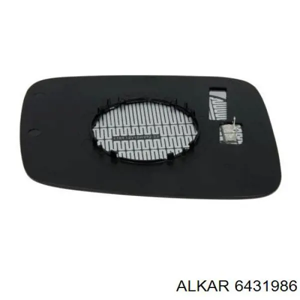 Cristal de espejo retrovisor exterior izquierdo 6431986 Alkar