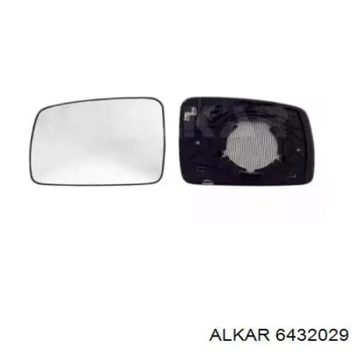 6432029 Alkar cristal de espejo retrovisor exterior derecho