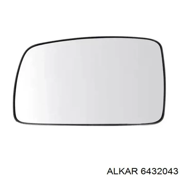 6432043 Alkar cristal de espejo retrovisor exterior derecho