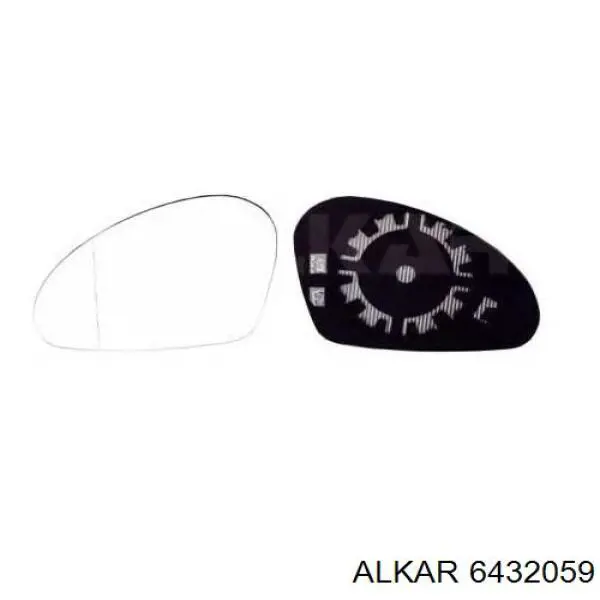 Cristal de espejo retrovisor derecho Alkar 6432059 precio, desde 13,90 EUR